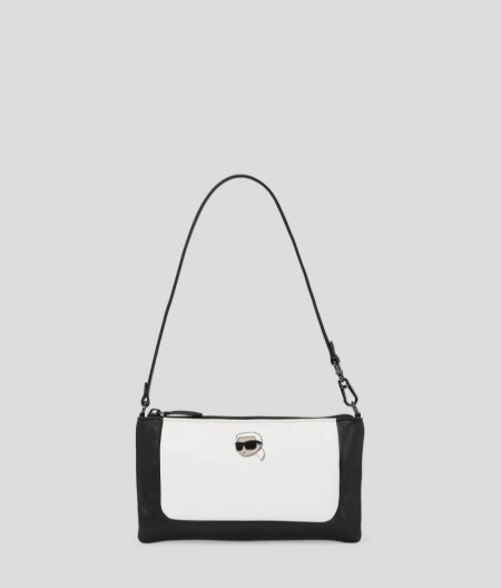 WOMEN'S IKON PUFFY SMALL POUCH - White/Black