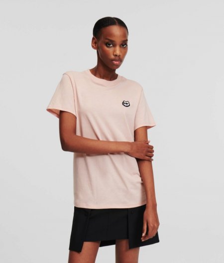 WOMEN'S IKON PATCH T-SHIRT - Rose Smoke