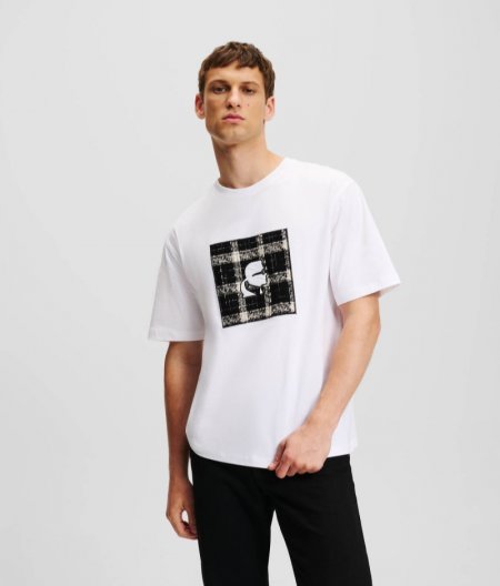 MEN'S BOUCLÉ T-SHIRT - White