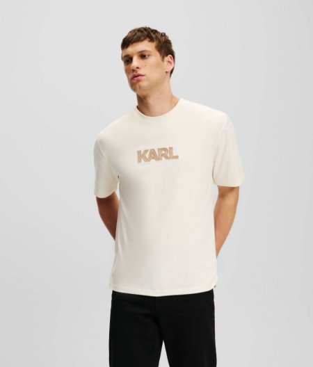 MEN'S KARL LOGO ART DECO T-SHIRT - Pristine