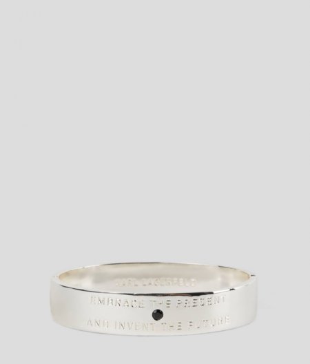 WOMEN'S KARL QUOTE BRACELET - Silver