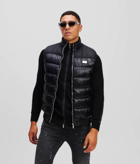 MEN'S QUILTED WAISTCOAT - Black