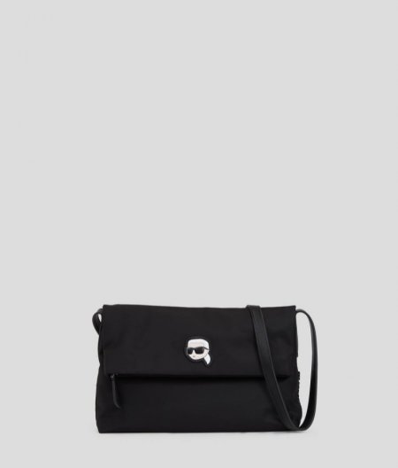 WOMEN'S IKON NYLON FOLDED CROSSBODY - Black