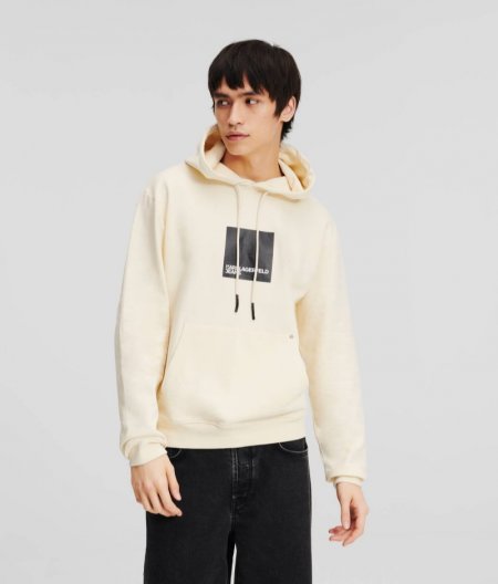 MEN'S KLJ BOX LOGO HOODIE - BLACK