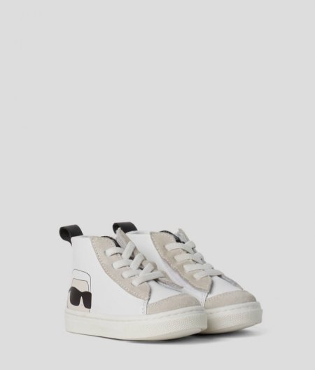 BABY IKON HI-TOP SNEAKERS - White