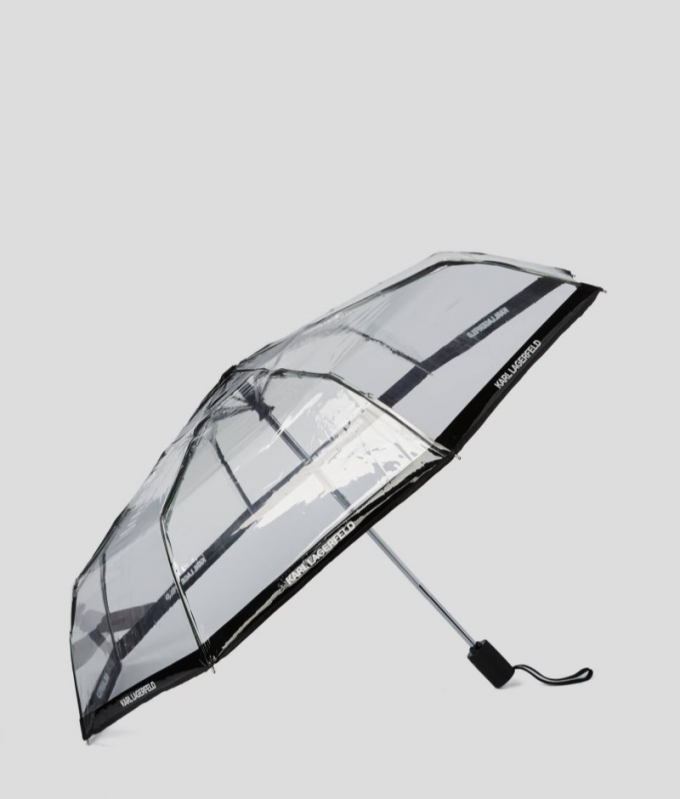 WOMEN'S KARL LOGO TRANSPARENT UMBRELLA - Transparent