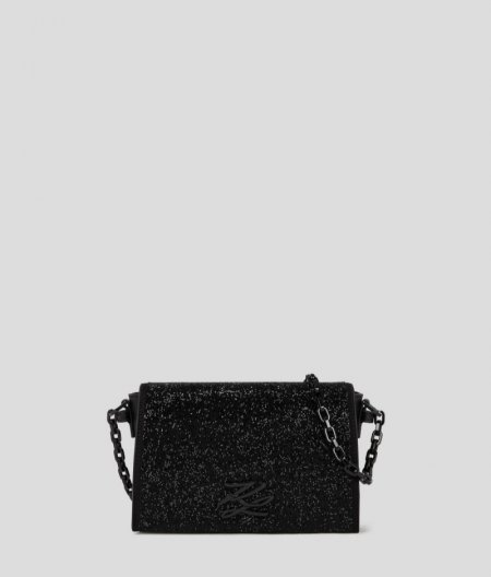 WOMEN'S K/AUTOGRAPH EMBELLISHED CROSSBODY BAG - Black Embellishment