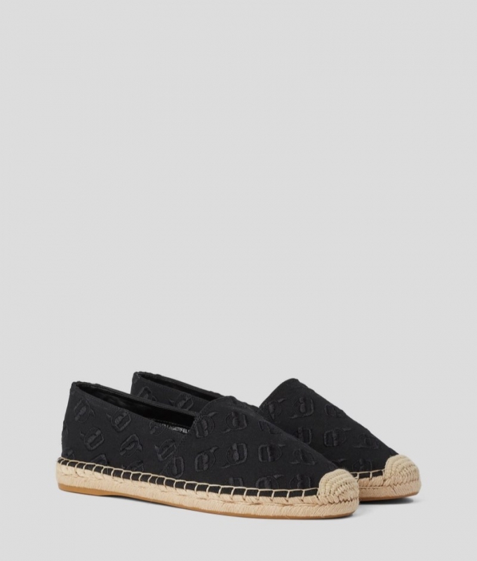 WOMEN'S KARL IKON NFT ALL-OVER ESPADRILLES - Black