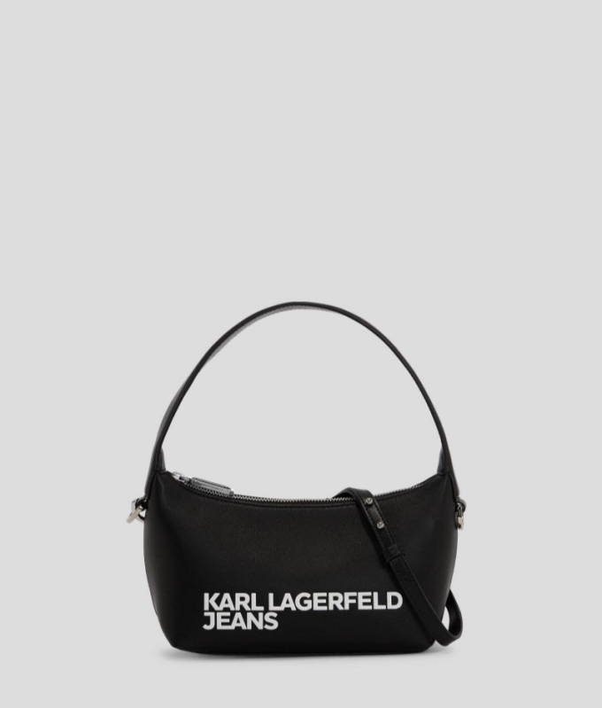 WOMEN'S KLJ LOGO TOP HANDLE BAG - BLACK