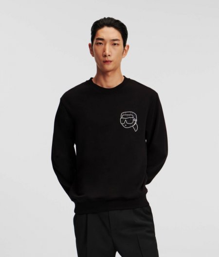 MEN'S IKON MONOGRAM SWEATSHIRT - Black