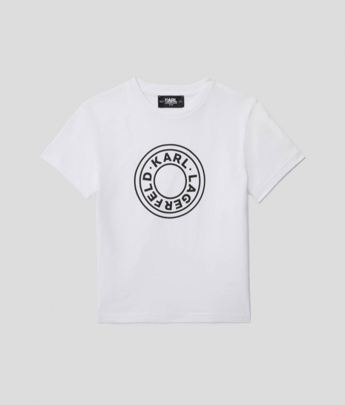 BOYS CIRCLE LOGO T-SHIRT - White