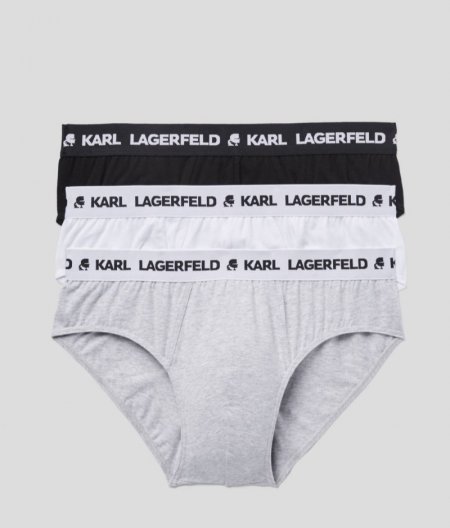 MEN'S LOGO BRIEFS 3-PACK - White