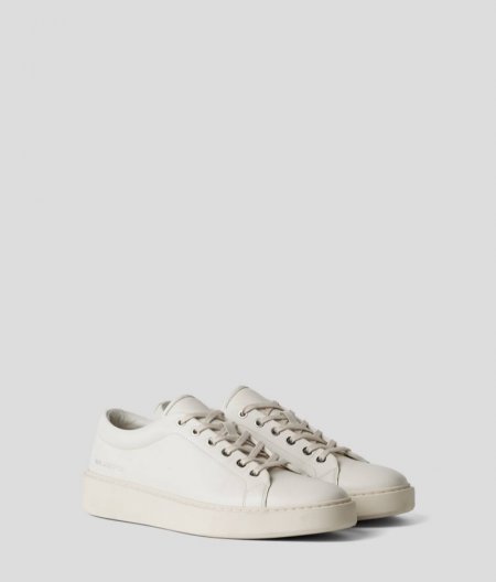 MEN'S FLINT LEATHER SNEAKERS - White