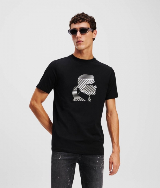 MEN'S KARL PRINT T-SHIRT - Black