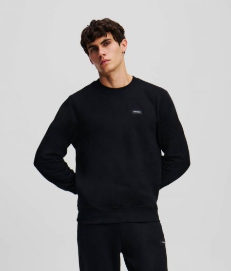 MEN'S K/ESSENTIAL LOUNGEWEAR SWEATSHIRT - Black