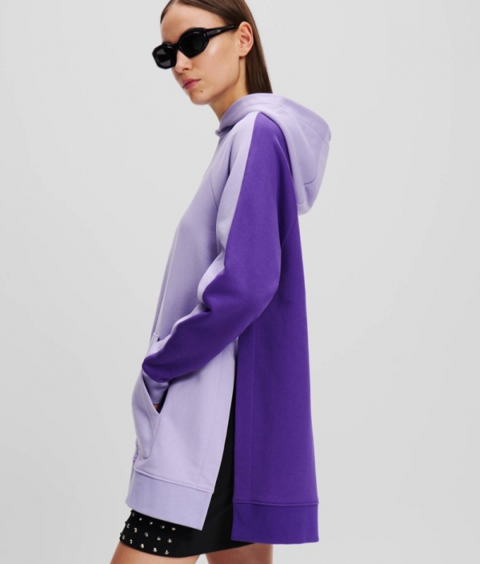 WOMEN'S IKON COLOR-BLOCK HOODIE - Sweet Lavender/Deep Purple