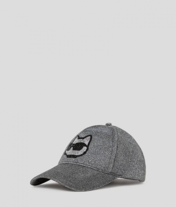 WOMEN'S IKON GLITTER CHOUPETTE CAP - Silver Glitter