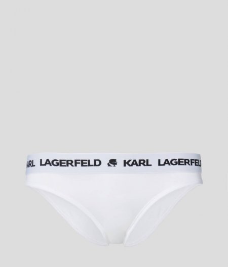 WOMEN'S LOGO BRIEFS - White