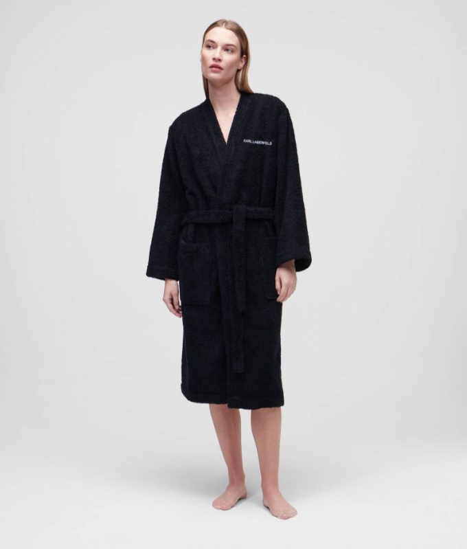 WOMEN'S KARL IKON BATHROBE - White