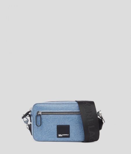 WOMEN'S KLJ BOX LOGO COATED CAMERA BAG - Coated Blue