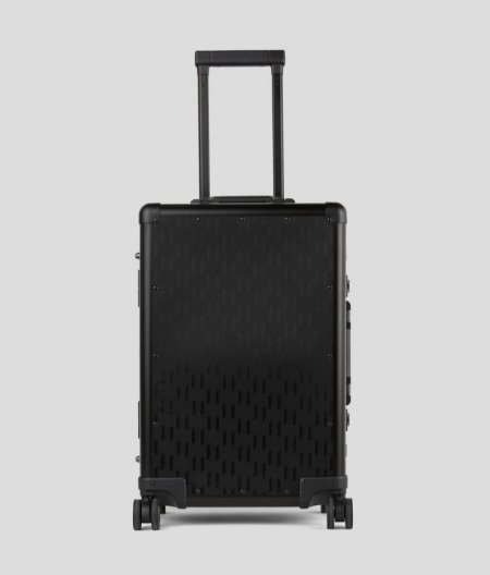 MEN'S K/ESSENTIAL MONOGRAM HARD TROLLEY CASE - All Over Monogram Pattern Black