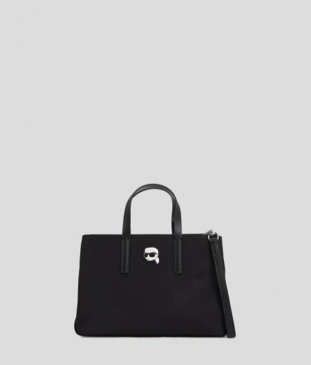 WOMEN'S IKON NYLON SATCHEL - Black