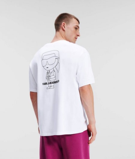 MEN'S IKON KARL OUTLINE T-SHIRT - White