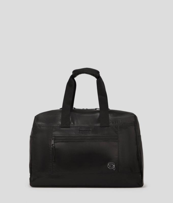 MEN'S IKON PUFFY NYLON WEEKENDER BAG - Black