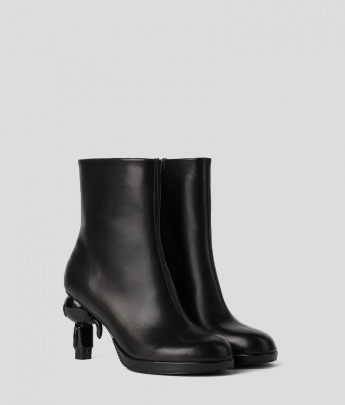 WOMEN'S IKON ISLAND HEELED BOOTS - Black