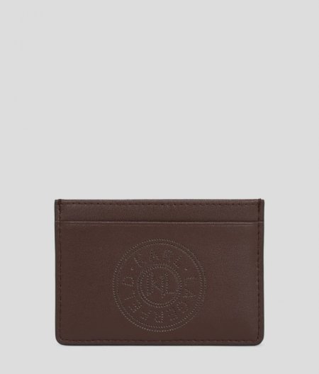 WOMEN'S K/CIRCLE CARD HOLDER - Dark Chocolate