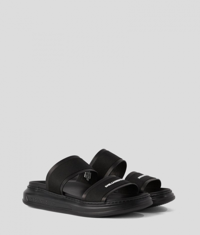 MEN'S KAPRI DUAL STRAP SANDALS - Black