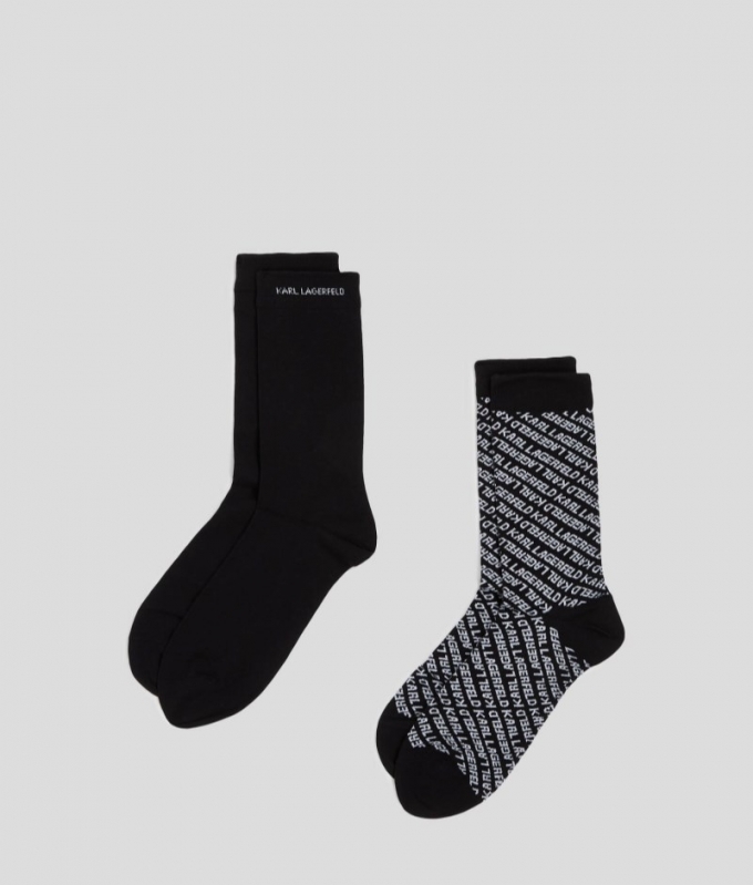 WOMEN'S K/ESSENTIAL SOCKS – 2 PACK - Black/White