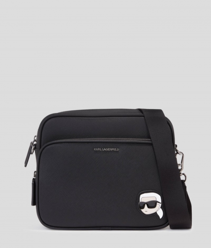 MEN'S IKON SMALL MESSENGER BAG - Black