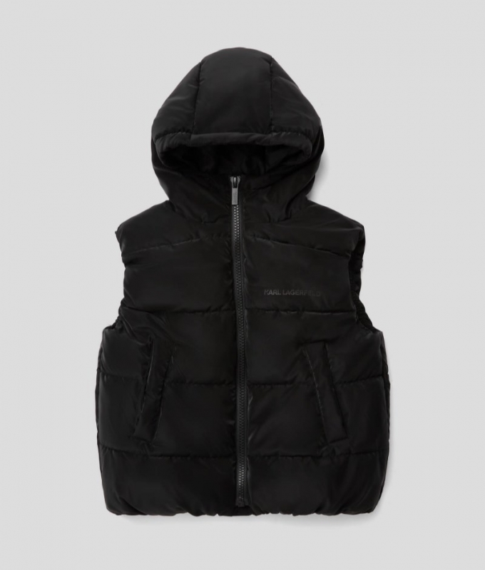 BOYS PUFFER GILET - Black