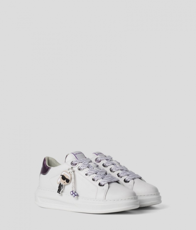 WOMEN'S IKON KAPRI CHARM SNEAKERS - White/Purple