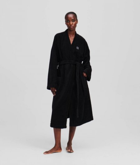 WOMEN'S IKON BATHROBE - Black