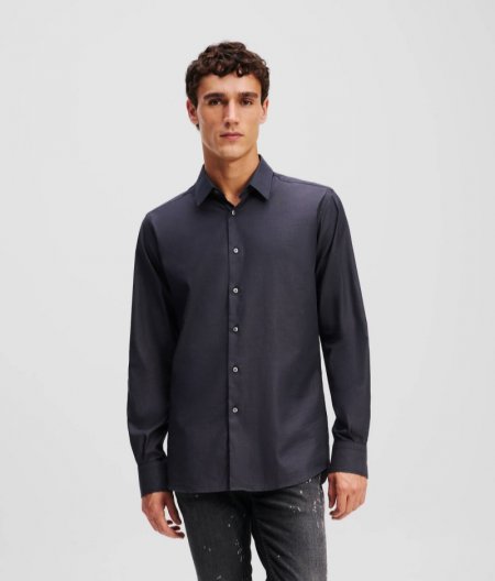 MEN'S BUTTON-DOWN SHIRT - Carbon