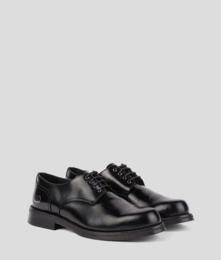 MEN'S K/ARCHIVE KRAFTMAN CHISEL TOE DERBY SHOES - Black