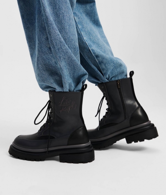 MEN'S KLJ X ATELIER RESERVÉ BROOKE BOOTS - Black/Grey