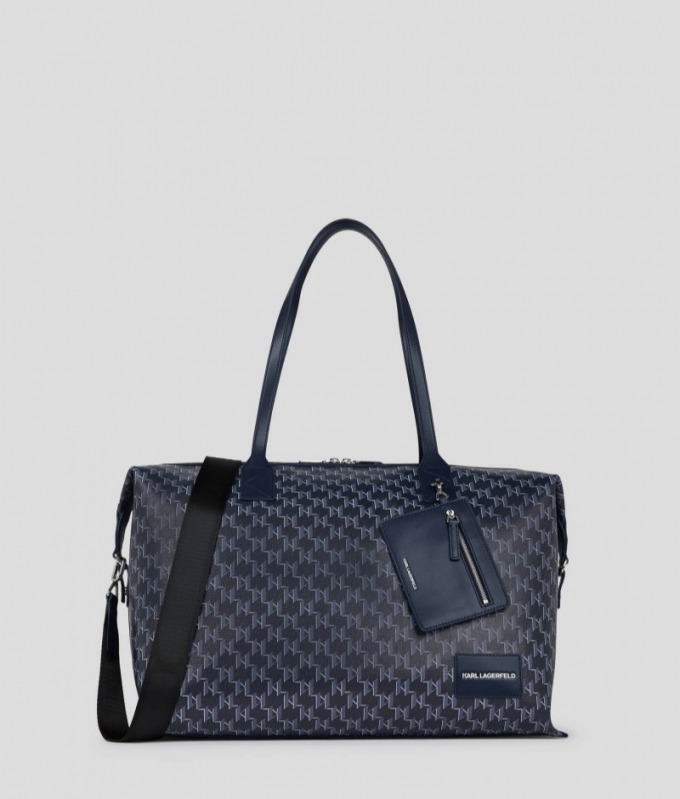 WOMEN'S K/VOYAGE WEEKENDER BAG - Navy Blue Monogram