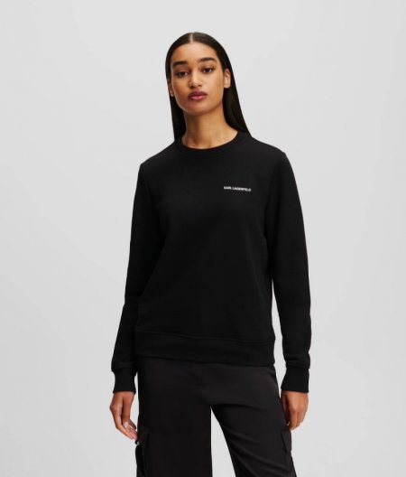 WOMEN'S KARL LOGO SWEATSHIRT - Black