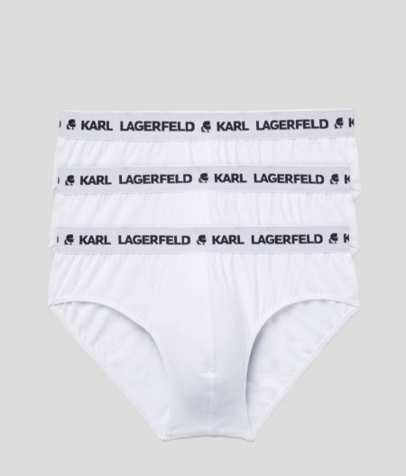 MEN'S LOGO BRIEFS 3-PACK - White