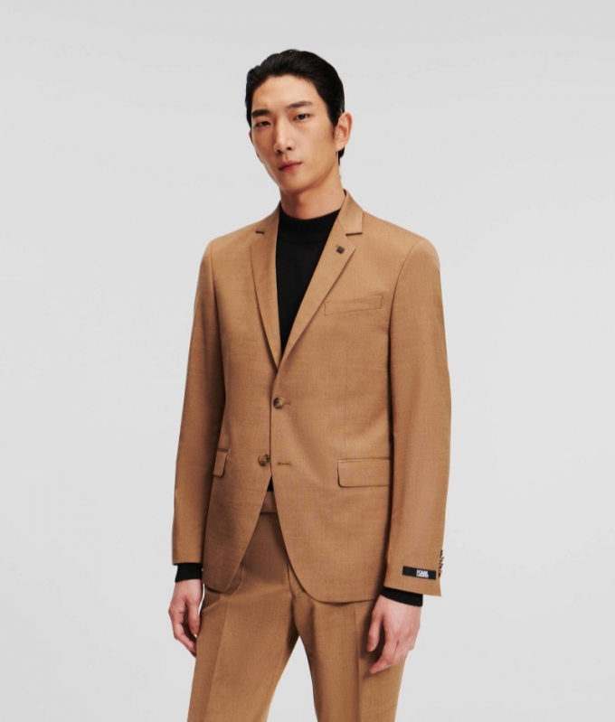 MEN'S TWO-PIECE SUIT - Camel