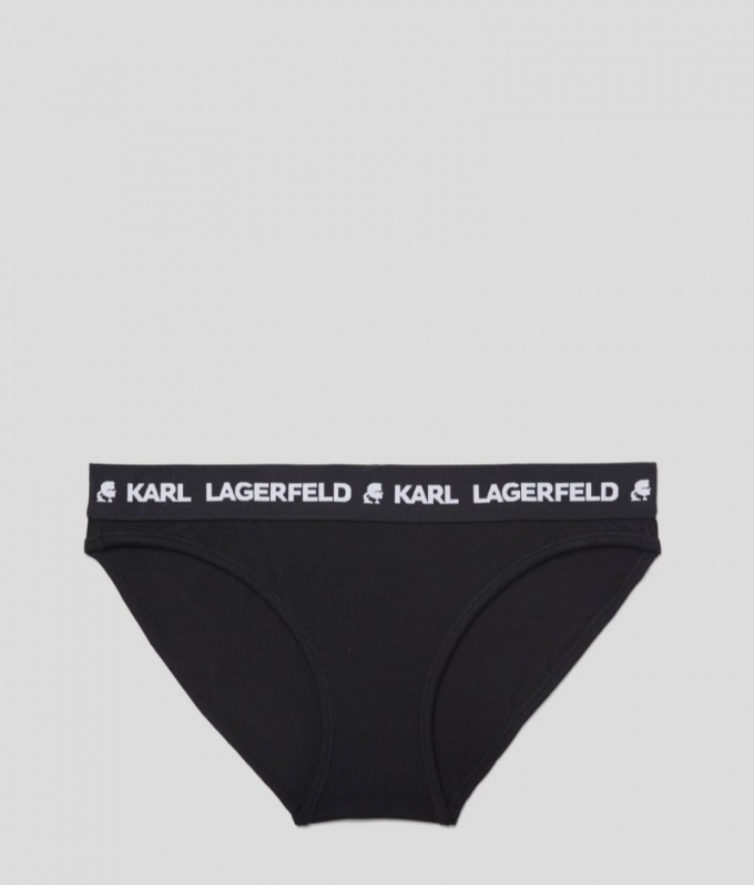 WOMEN'S LOGO BRIEFS - Black