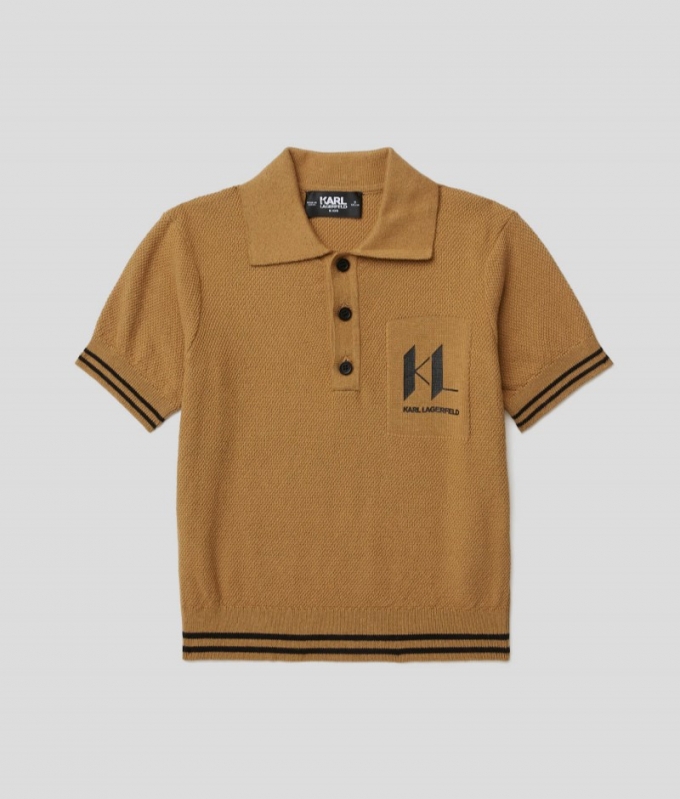 BOYS POLO SHIRT - Stone