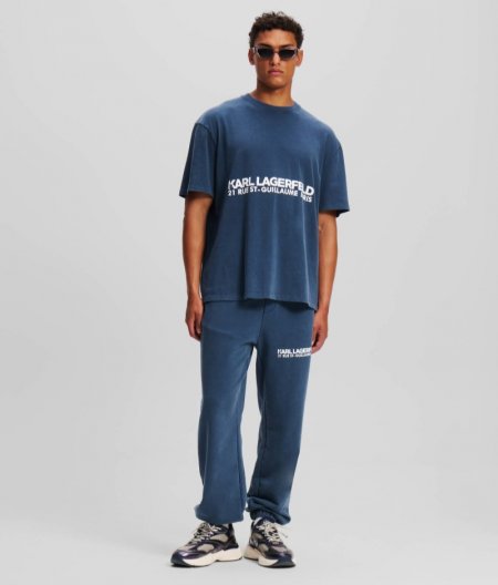 MEN'S RUE ST-GUILLAUME WASHED SWEATPANTS - Black Iris