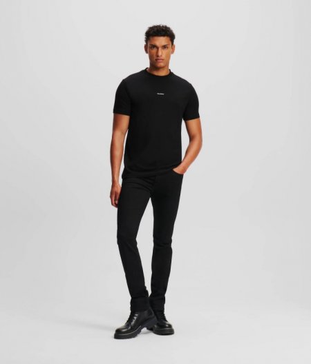 MEN'S FIVE-POCKET JEANS - BLACK/BLACK