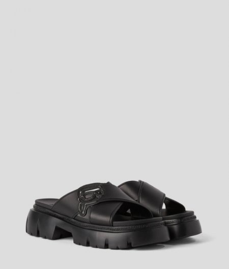 WOMEN'S KARL IKON NFT SUN TREKKA SANDALS - Black