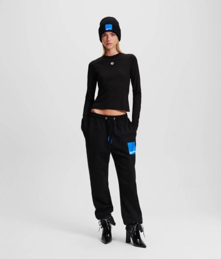 WOMEN'S KLJ RELAXED SWEATPANTS - BLACK