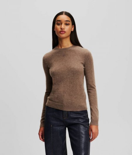 WOMEN'S CASHMERE SWEATER - Beige